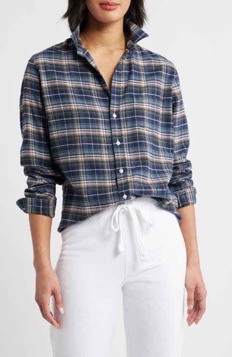 Eileen Plaid Relaxed Fit Button-Up Shirt