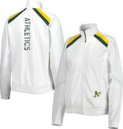 G-III 4HER BY CARL BANKS Women's G-III 4Her by Carl Banks White Oakland Athletics Red Flag Full-Zip Track Jacket