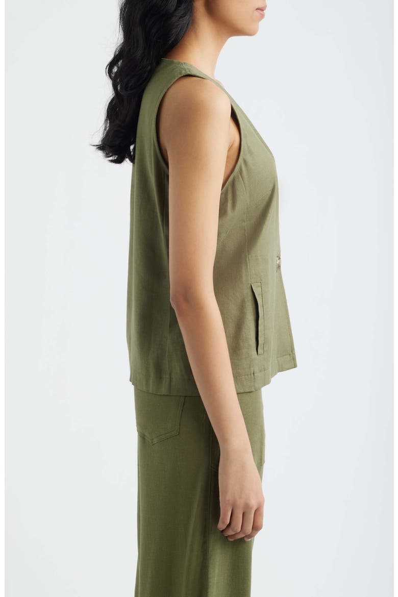 Relaxed Fit Vest, Alternate, color, OLIVE