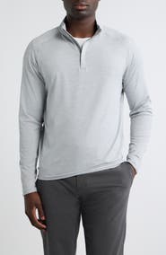 Peter Millar Crown Crafted Stealth Stripe Performance Quarter Zip Pullover