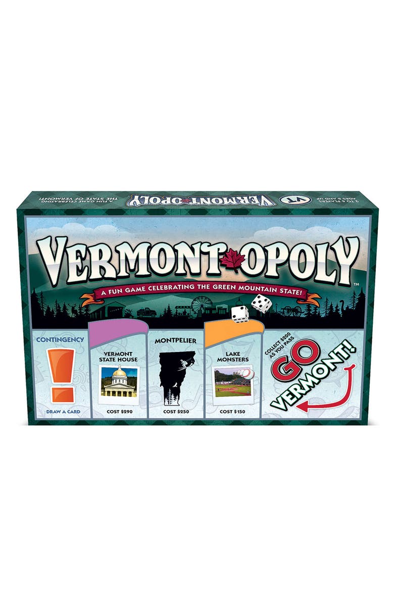 Late for the Sky Vermontopoly Monopoly Board Game, Alternate, color, Multicolored