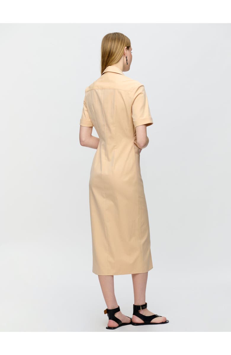 Callas Milano Lou Fitted shirt dress, Alternate, color, Apricot