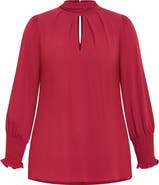 City Chic Iris Keyhole Top