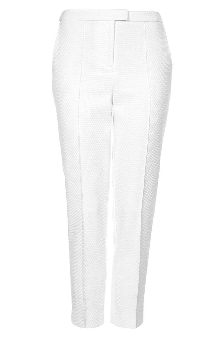 Textured Cigarette Pants, Alternate, color, WHITE
