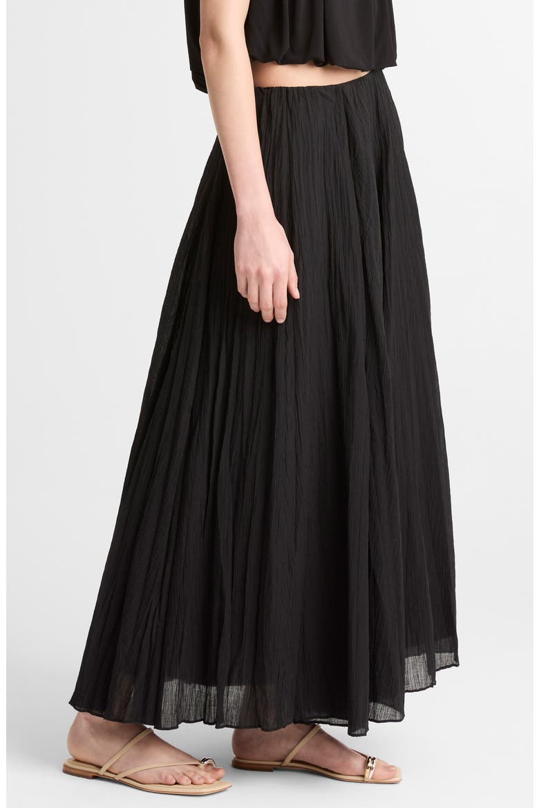 Crinkled Maxi Skirt, Main, color, BLACK
