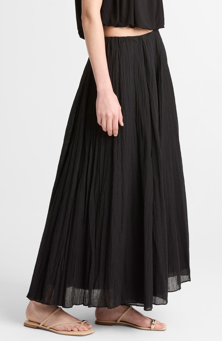 Vince Crinkled Maxi Skirt, Main, color, Black