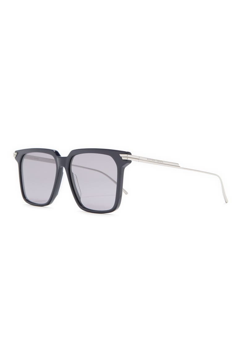 55mm Square Sunglasses, Alternate, color, BLUE RUTHENIUM GREY