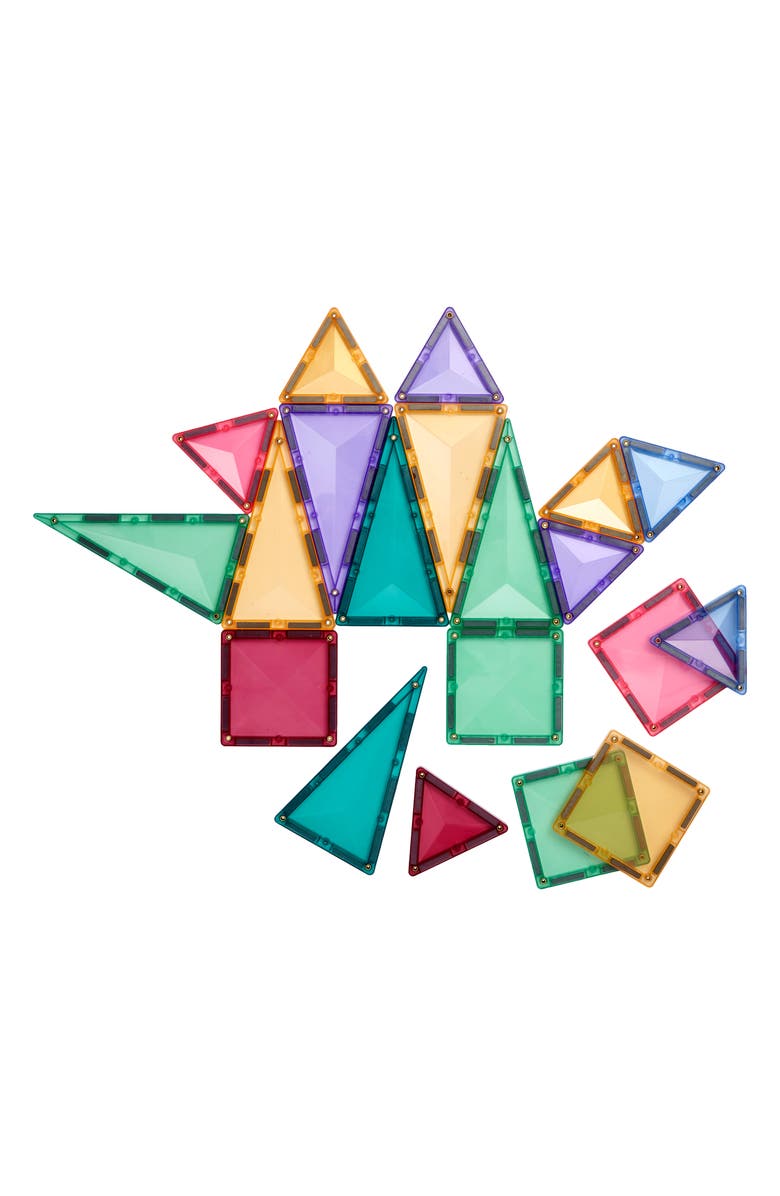 CONNETIX Kids' Pastel Magnetic Tiles 120-Piece Creative Pack, Alternate, color, Pastel