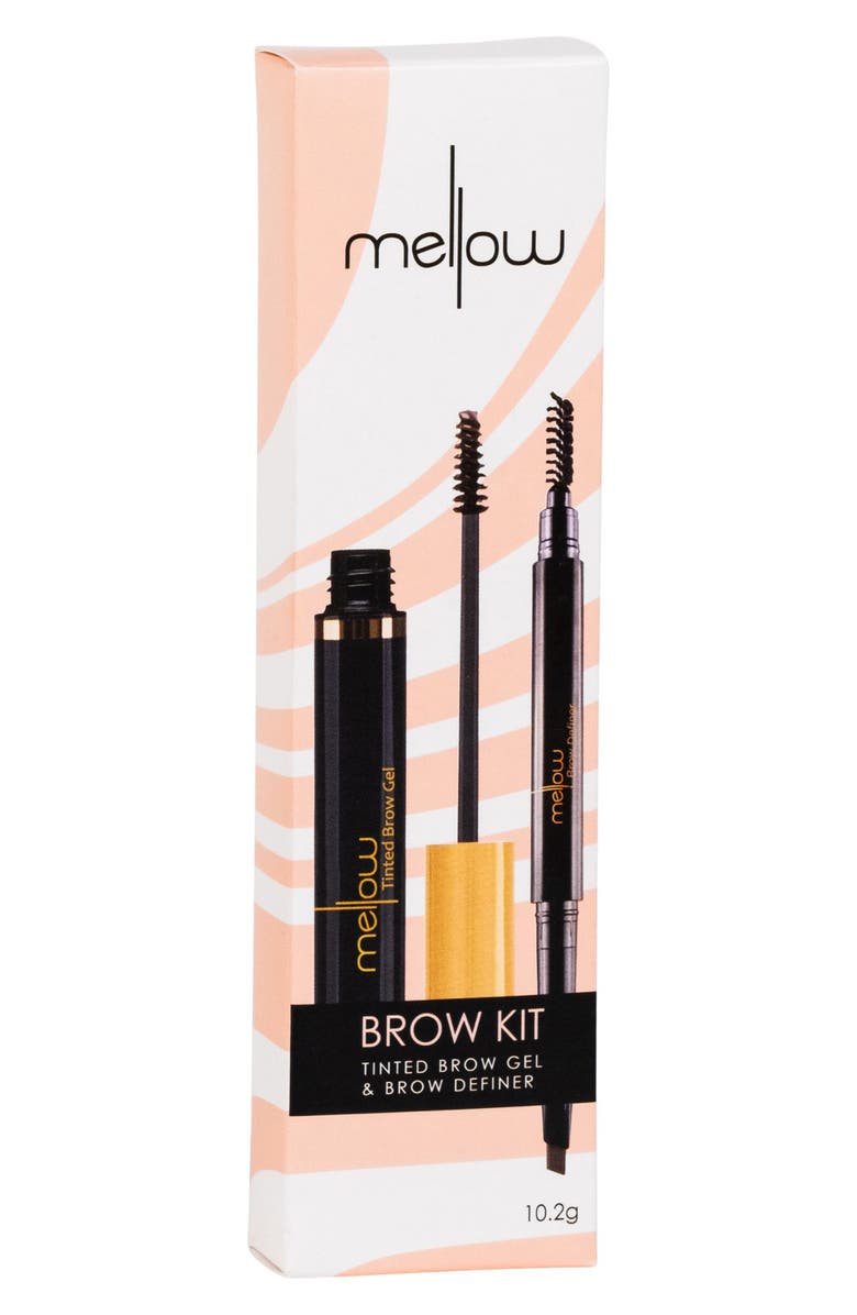 Mellow Cosmetics Brow Definer & Tinted Brow Gel Kit USD $42 Value, Alternate, color, 