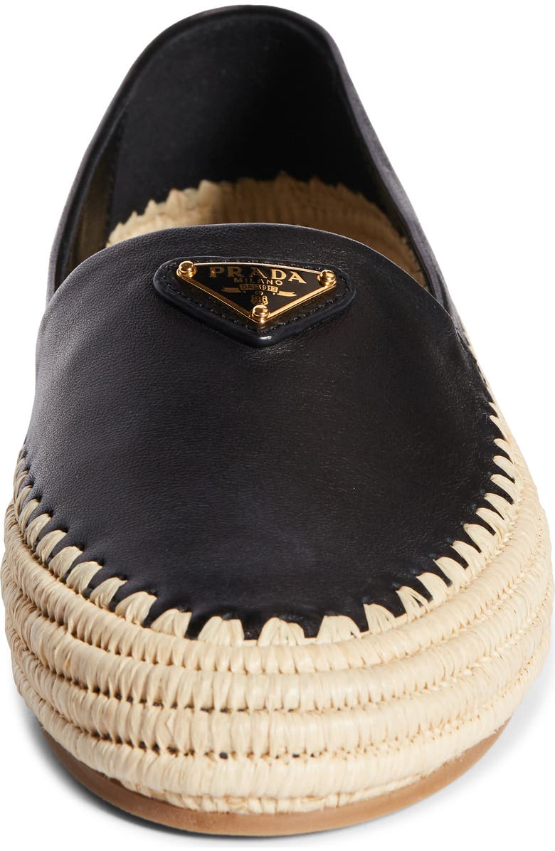 Prada Platform Espadrille, Alternate, color, F0002-Nero