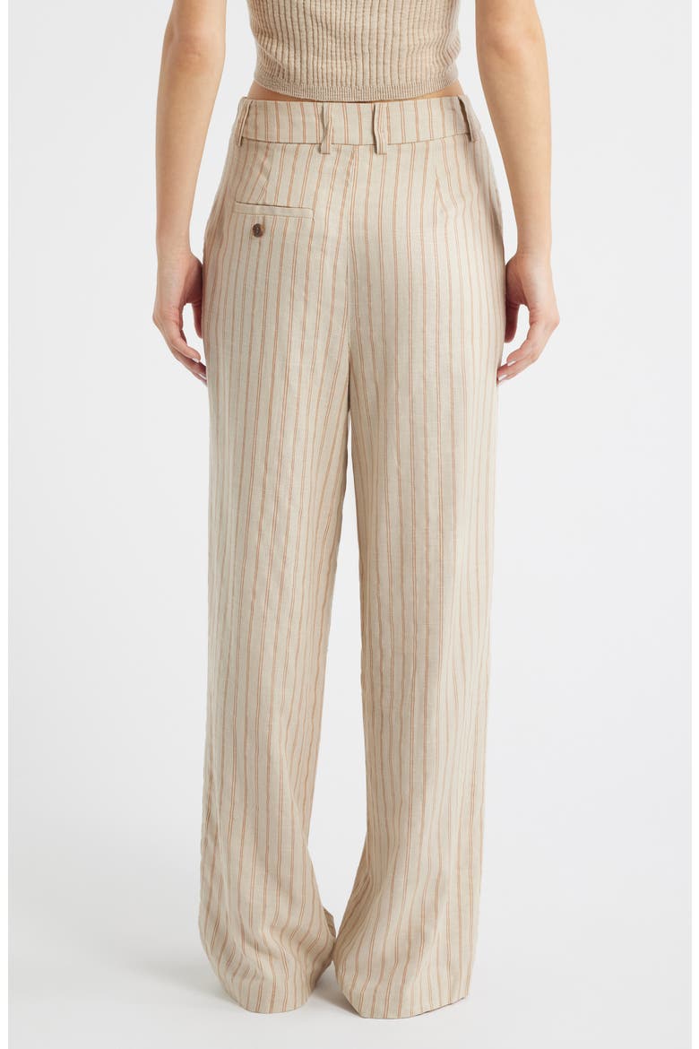 Stripe Wide Leg Pants, Alternate, color, CREAM