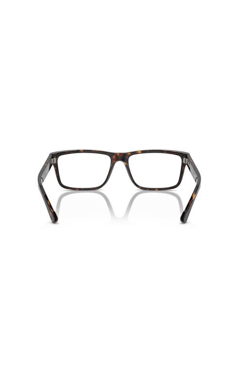 Ferrari 57mm Rectangle Optical Glasses In Brown