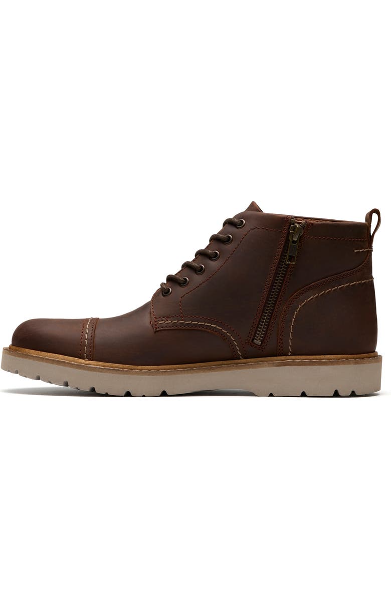 Clarks<sup>®</sup> Weltridge Side Zip Boot, Alternate, color, Tan Leather
