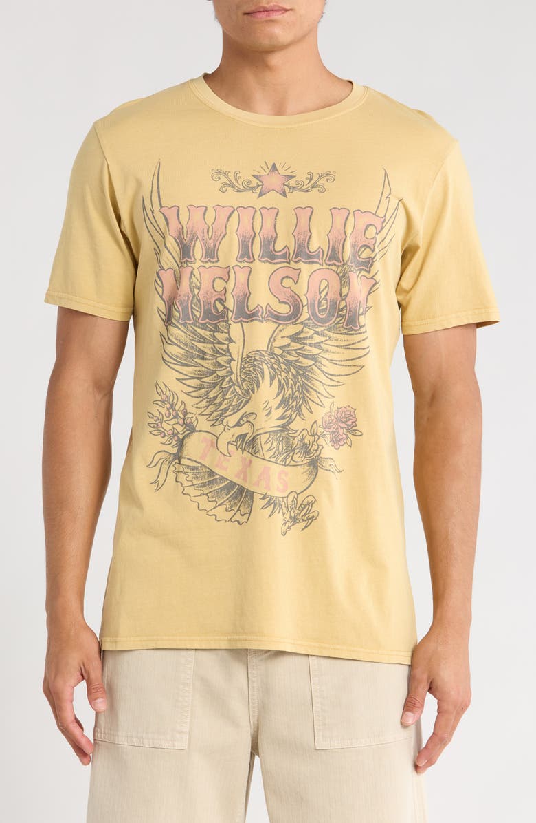 Goodie Two Sleeves Willie Nelson Eagle Graphic T-Shirt, Main, color, Lark