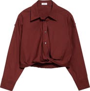A.L.C. Andy Twist Hem Shirt