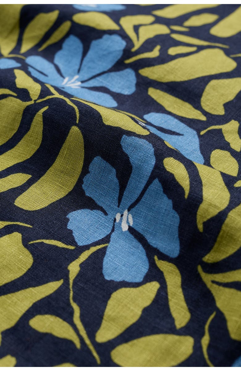 Seasalt Cornwall Colour Study Boxy Linen Tank, Alternate, color, Leafy Floral Maritime