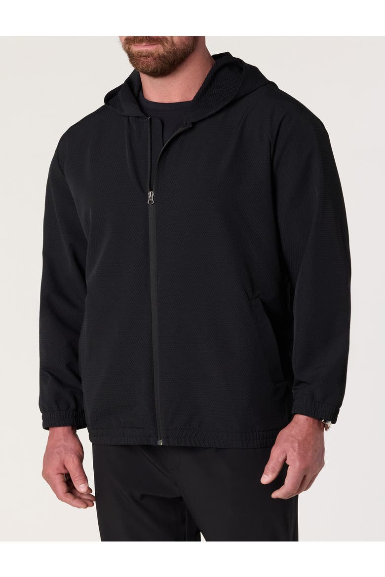 Big & Tall Textured Versatility Hoodie, Main, color, BLACK