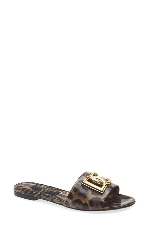 Bianca Leopard Slide Sandal
