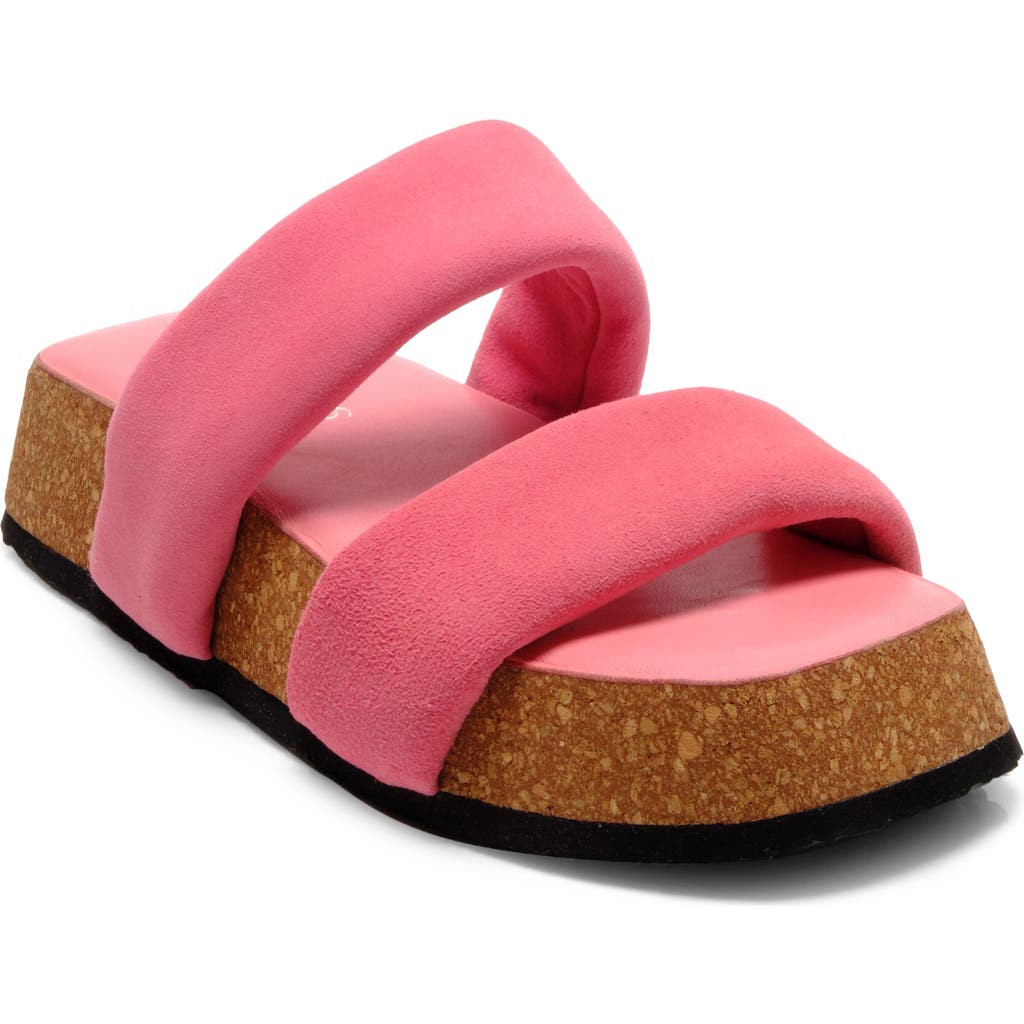 Shop Free People Fairmont Platform Slide Sandal In Watermelon