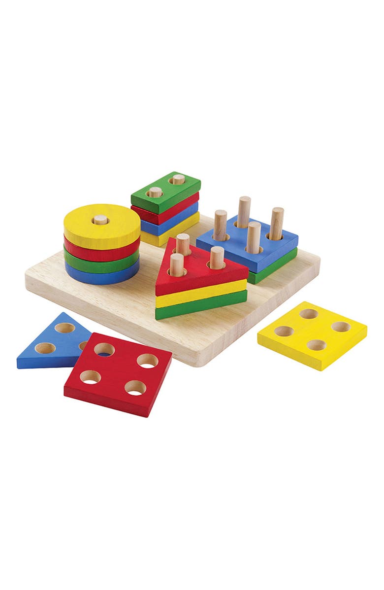 PlanToys<sup>®</sup> Geometric Sorting Board, Main, color, Assorted