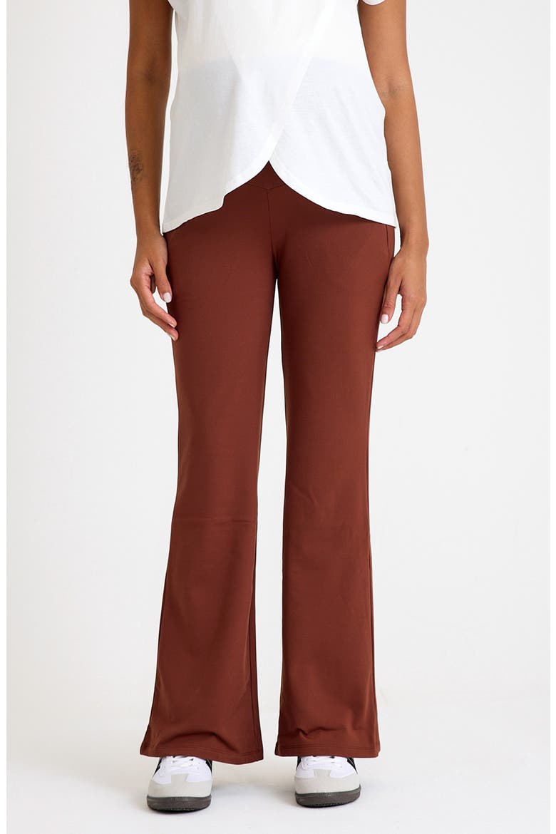 Ultimate Comfort Warm Flare Pants, Alternate, color, CAPPUCCINO