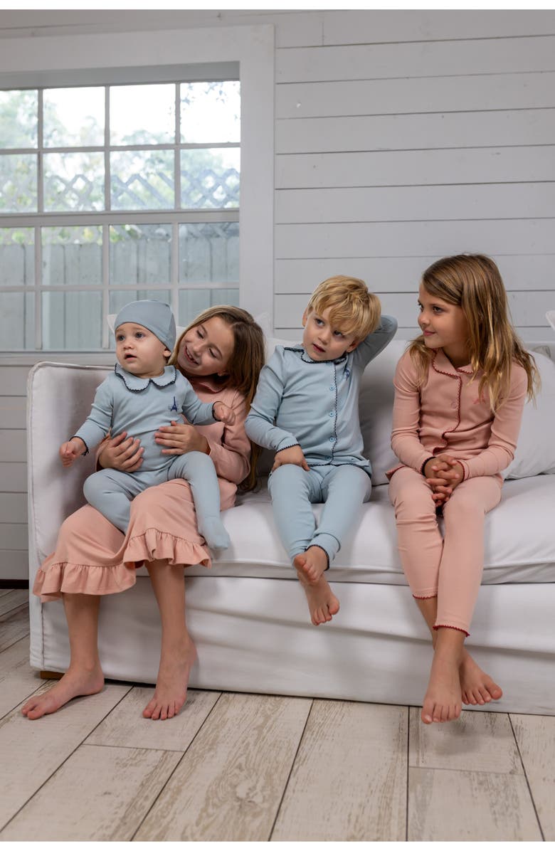 Pouf French Grandpa PJ for Boy, Alternate, color, Blue