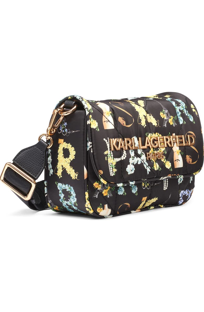 KARL LAGERFELD PARIS Voyage Crossbody, Alternate, color, Black Multi