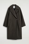 COS Oversized Double-breasted Wool Long Coat