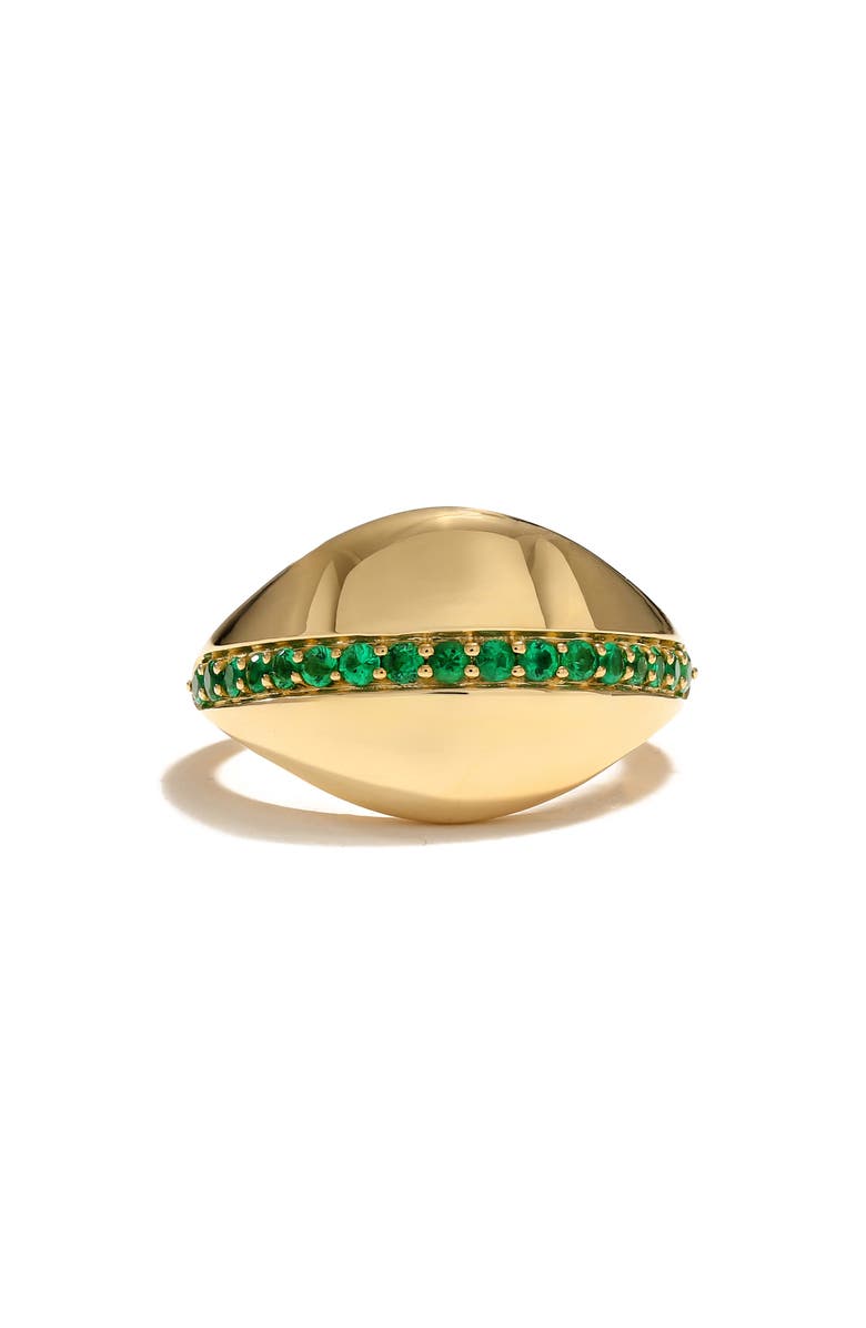 Mark Henry Saturn Emerald Ring, Alternate, color, Emerald
