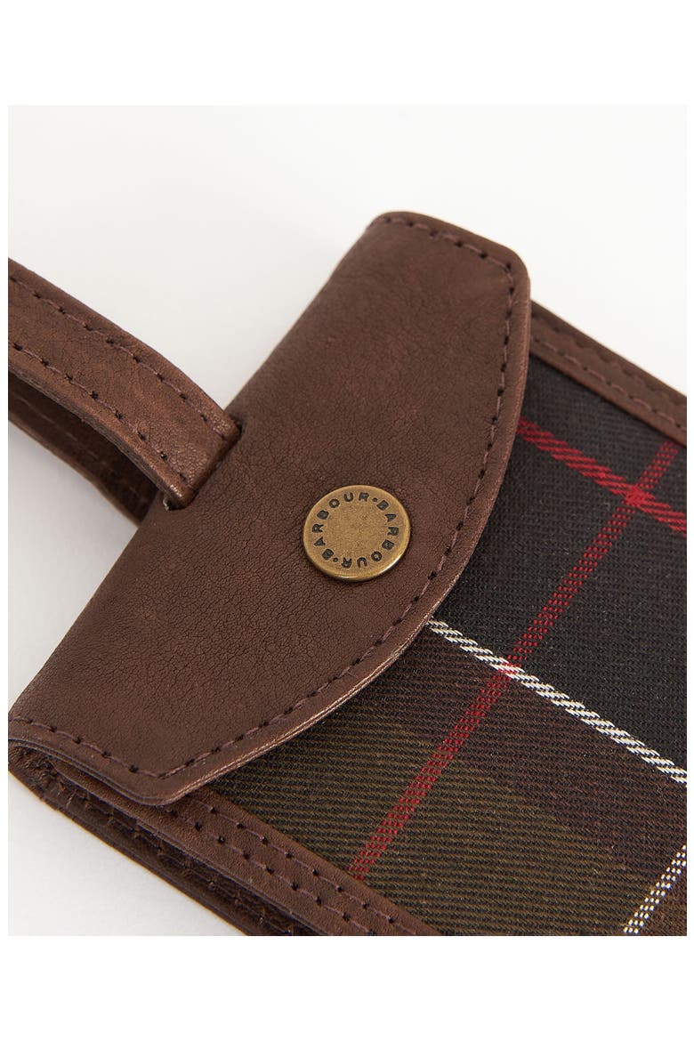 Tartan Passport Case & Luggage Tag, Alternate, color, CLASSIC TARTAN/ BROWN