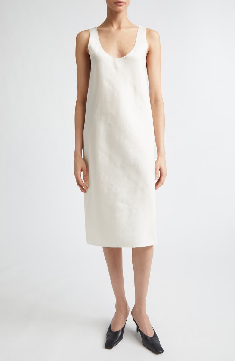 GIA STUDIOS Elio Silk Tank Dress, Main, color, Cream