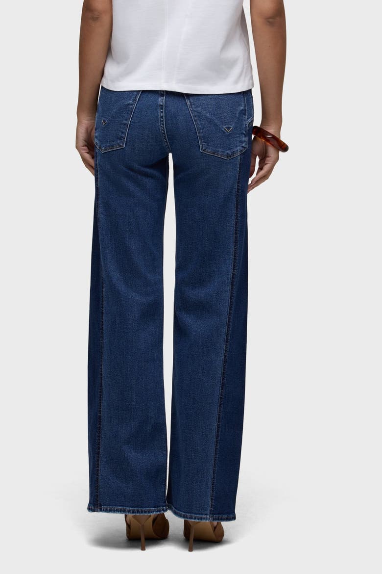 Lexi Seamed Wide Leg Jeans, Alternate, color, DEUCE