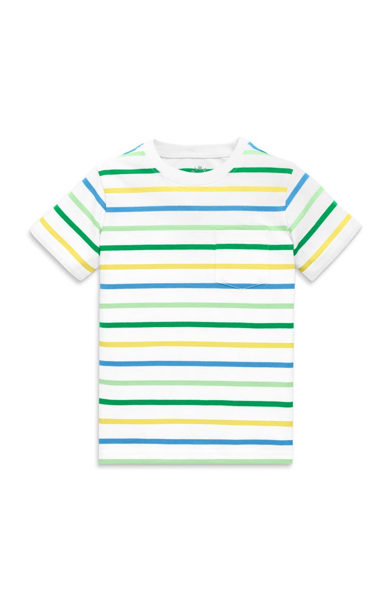 Primary Kids Multi-Stripe Pocket Tee, Alternate, color,