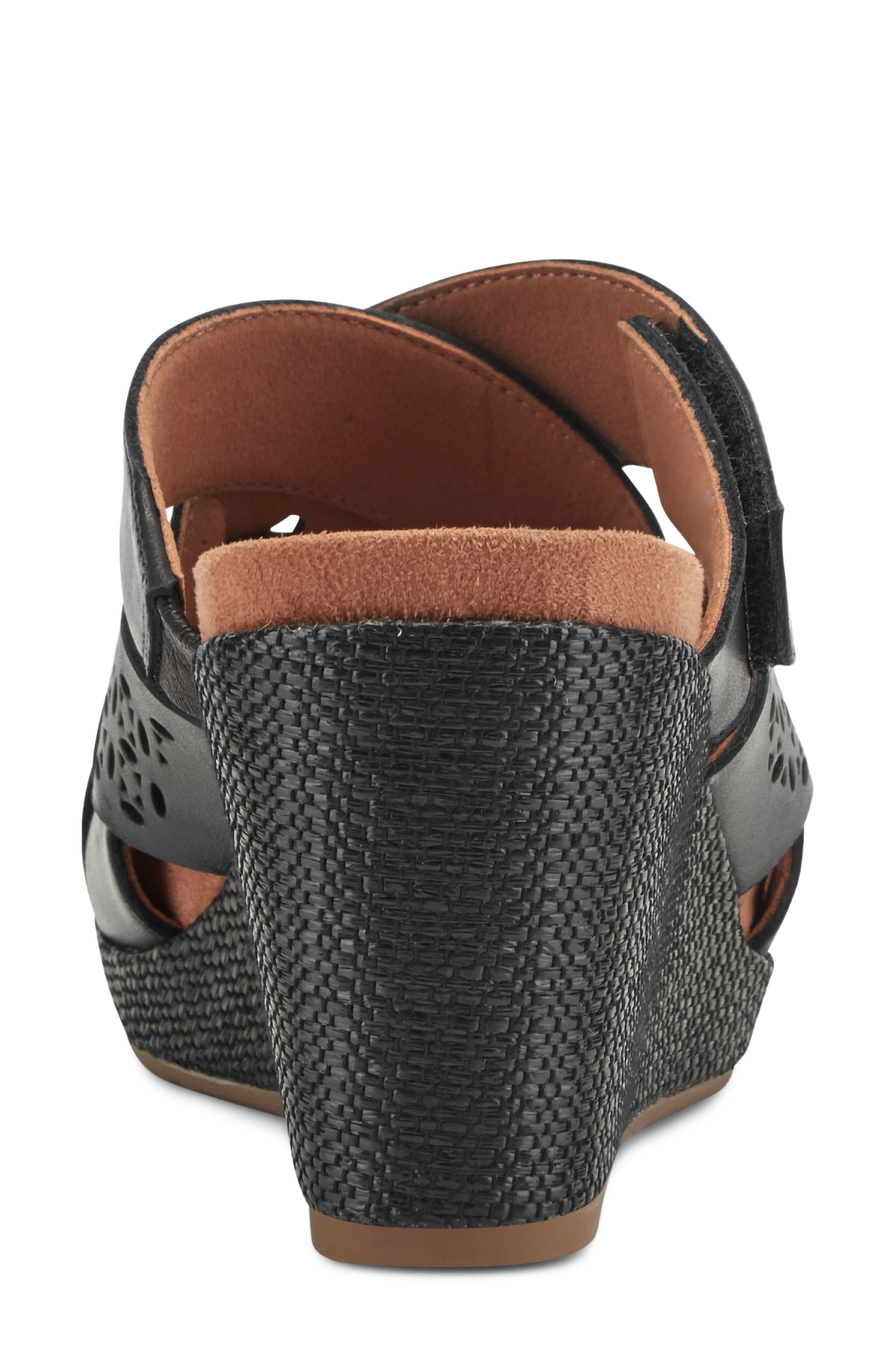 Rockport Britta Platform Wedge Slide Sandal, Alternate, color, Black