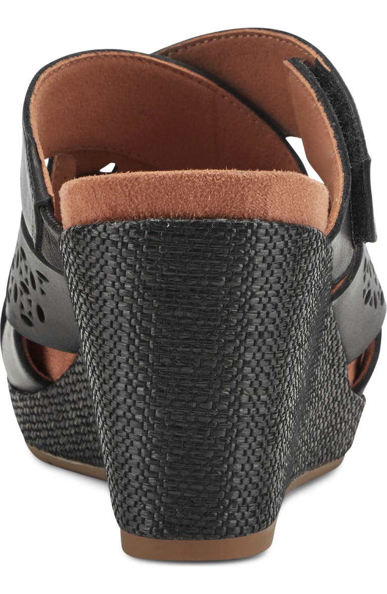 Rockport Britta Platform Wedge Slide Sandal, Alternate, color, Black