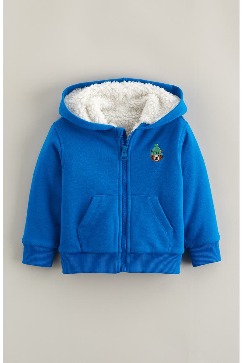 Kids' Fleece Lined Hoodie, Main, color, BLUE- BEAR HEAD EMBROIDERY