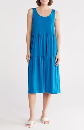 Eileen Fisher Tiered Jersey Tank Dress