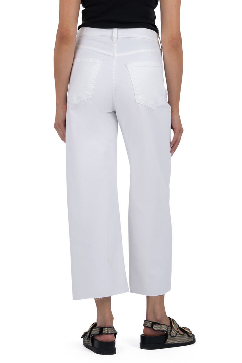 Gwen High Waist Crop Wide Leg Jeans, Alternate, color, OPTIC WHITE