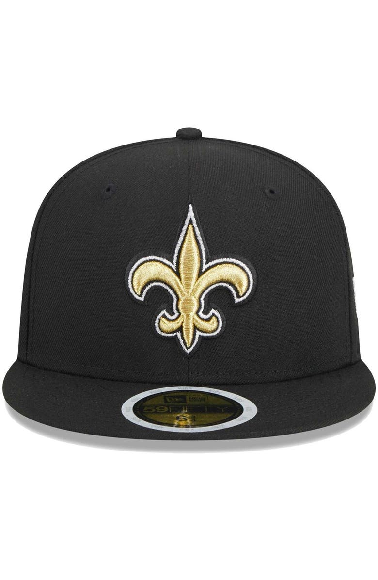 New Era Youth New Era Black New Orleans Saints  Main 59FIFTY Fitted Hat, Alternate, color, Black