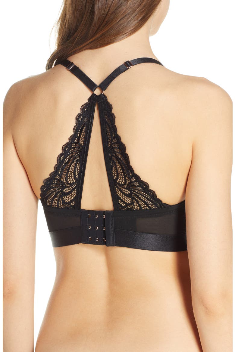 Warrior Balconette Nursing Bra, Alternate, color, BLACK