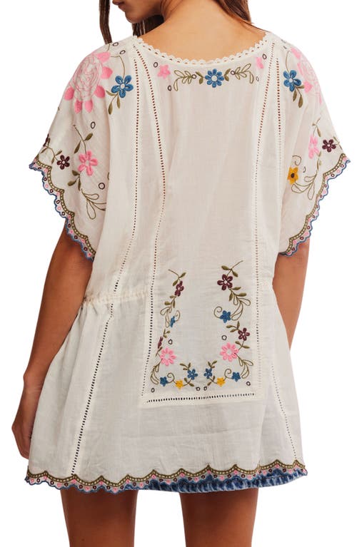 FREE PEOPLE FREE PEOPLE DANIELLE FLORAL EMBROIDERED TUNIC 
