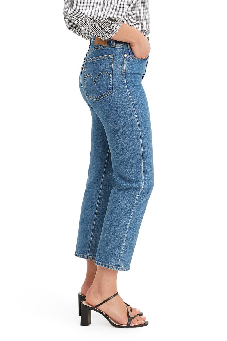 Levi's® The Wedgie High Waist Straight Leg Jeans, Alternate, color, JIVE STONEWASH