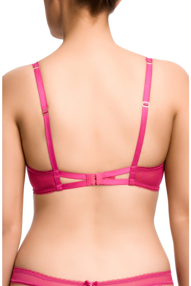 Zsa Zsa Underwire Padded Lace Bra, Alternate, color, MAGENTA