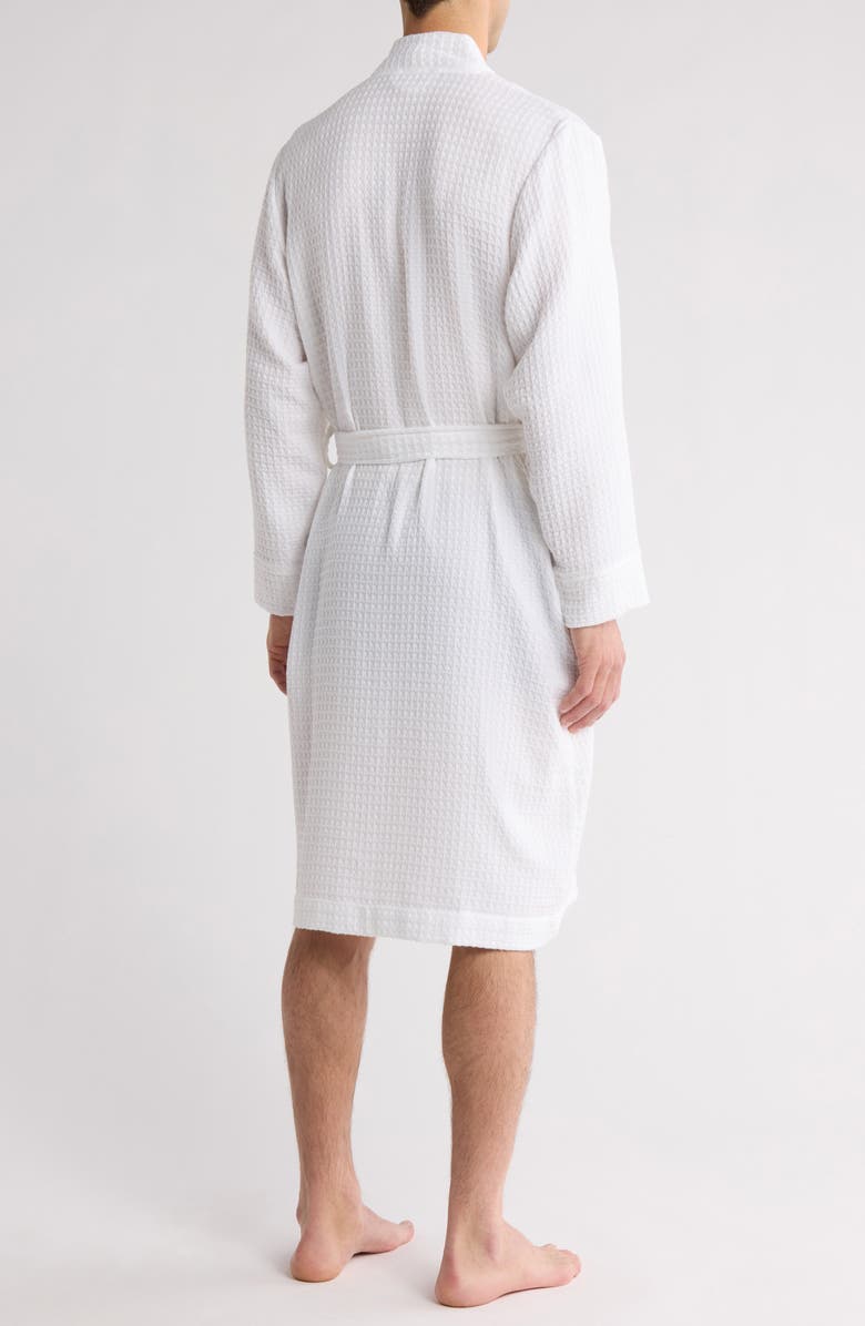 NORDSTROM RACK Essential Waffle Robe, Alternate, color, White