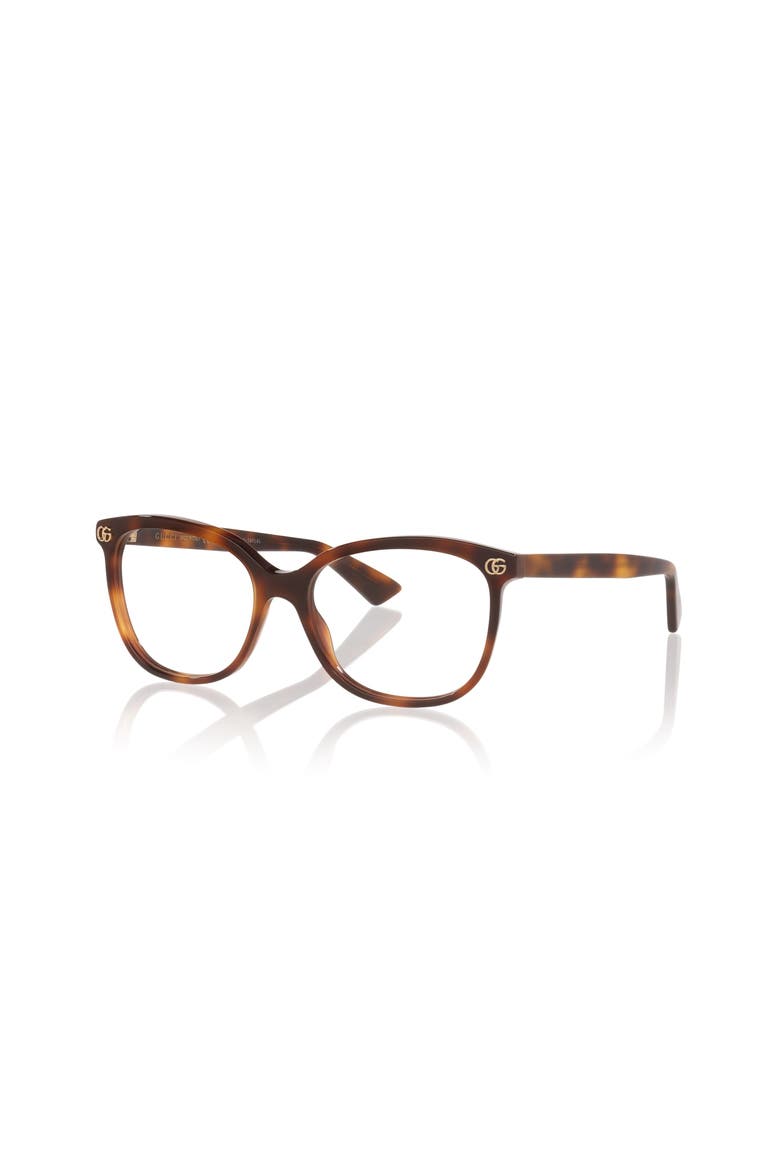 54mm Rectangle optical glasses, Main, color, Tortoise
