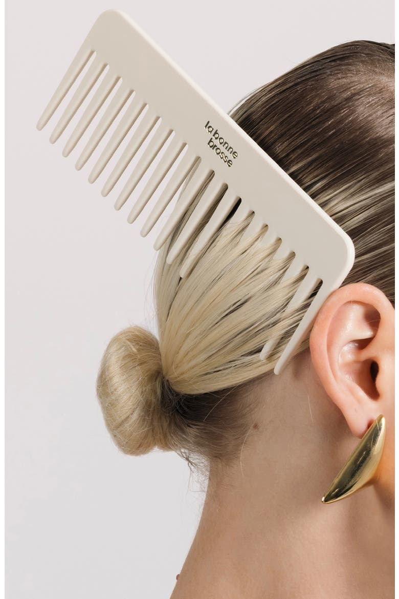 The Large Detangling Comb, Alternate, color, CREAMY WHITE