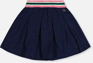 Deux par Deux Ivy Pleated Soft Shimmer French Terry Skirt