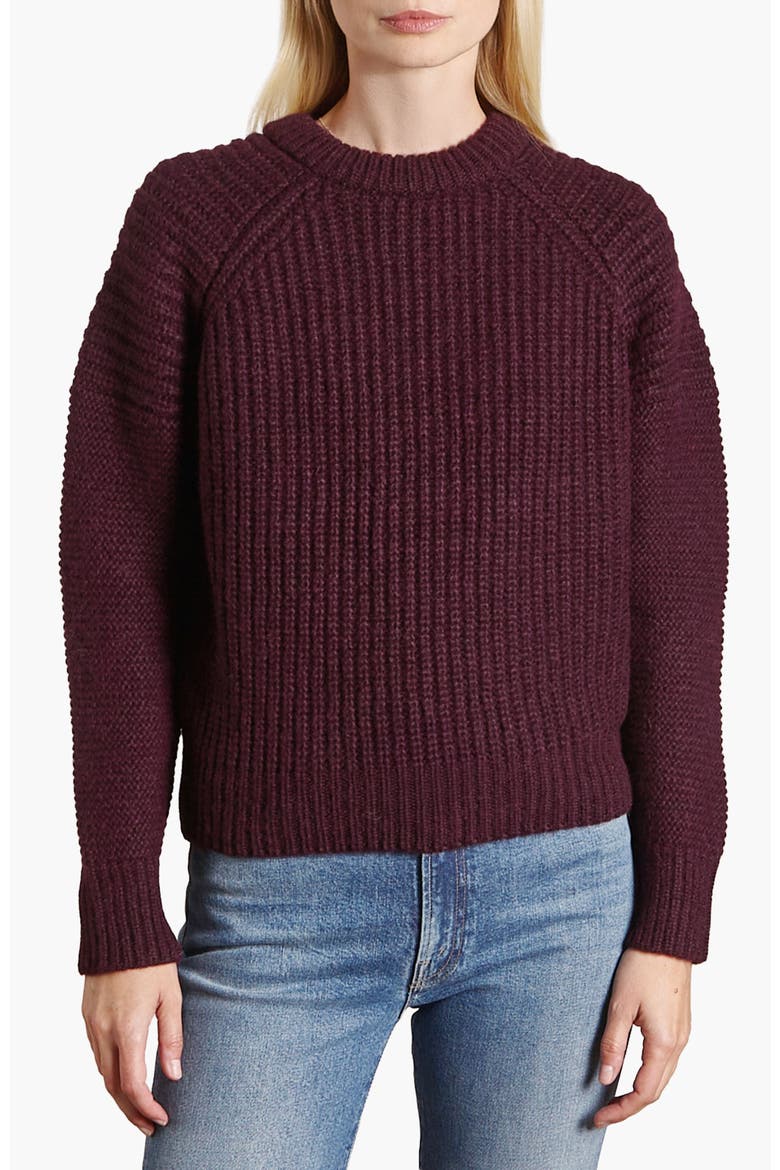 The Perfect Alpaca Crew, Main, color, Dark Sepia