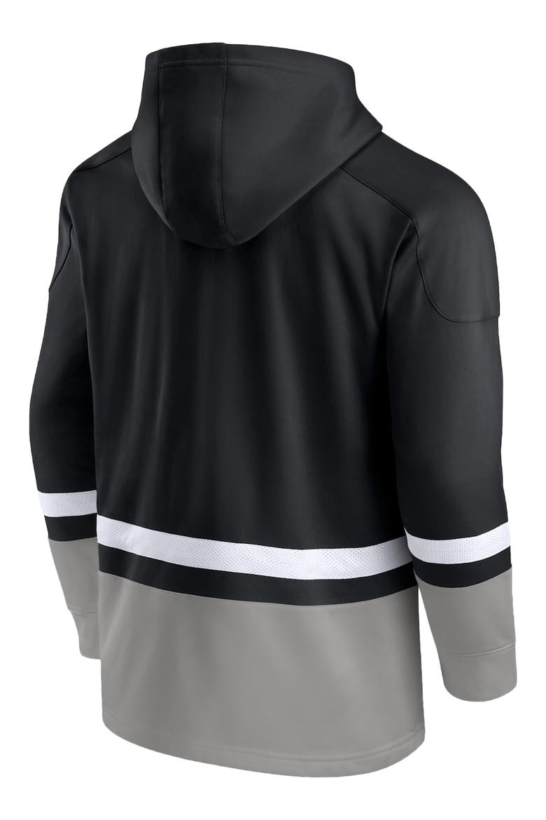 Men's Fanatics Branded Black Los Angeles Kings First Battle Power Play Pullover Hoodie, Alternate, color, BLACK