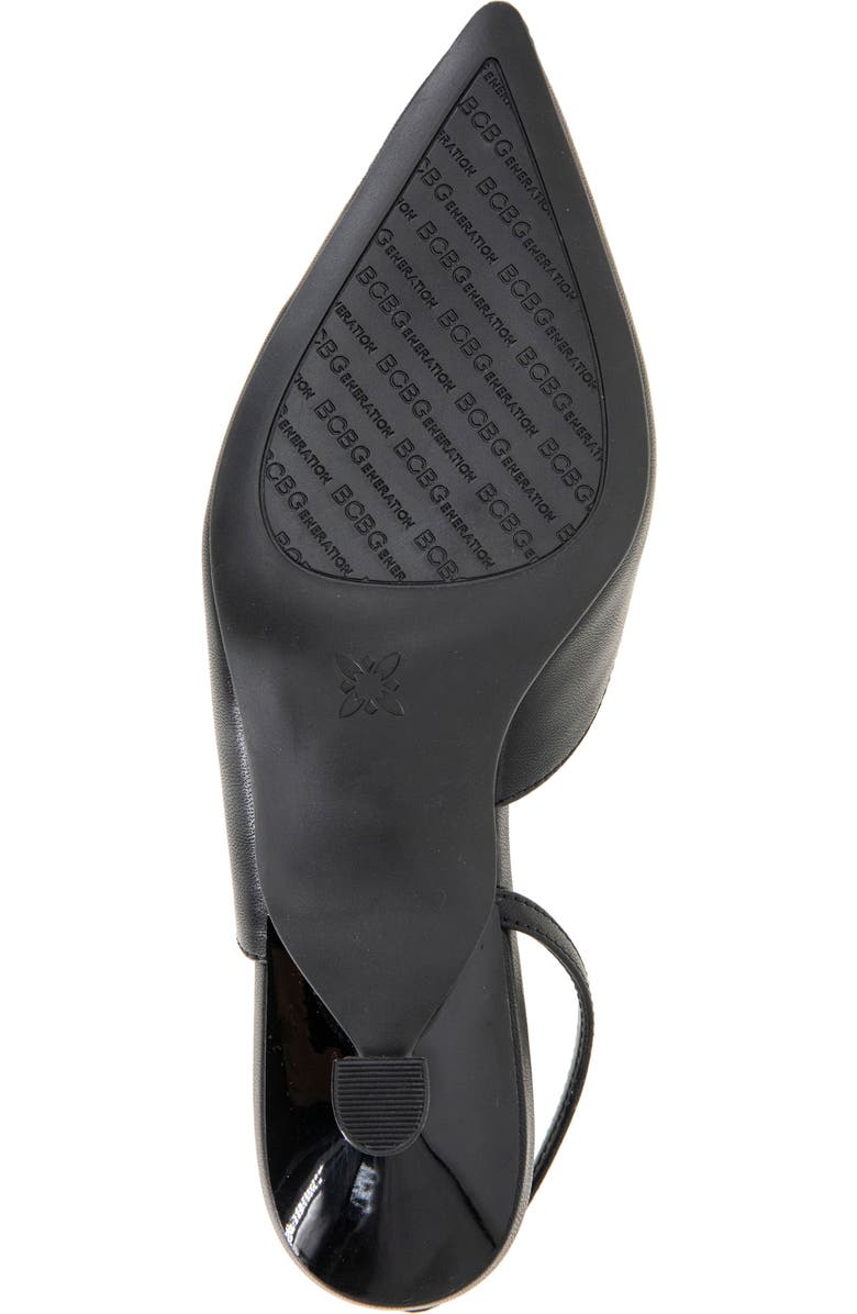 BCBGeneration Kittie Slingback Kitten Heel Pump, Alternate, color, Black Patent